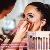 The Daily Drop Luxury Diamond Makeup Brush Set 10Pcs