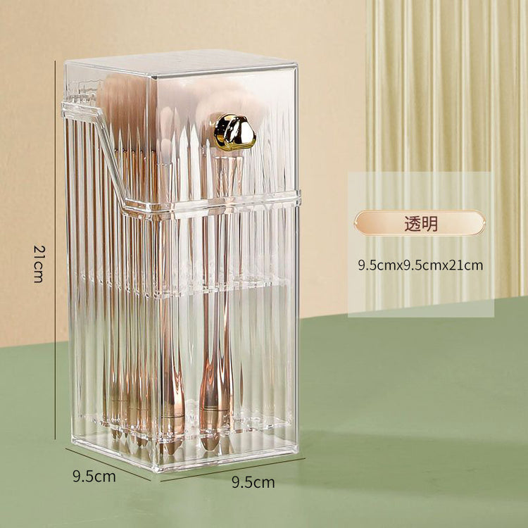 The Daily Drop Makeup Brush Holder Organizer With Lid