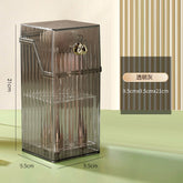 The Daily Drop Makeup Brush Holder Organizer With Lid