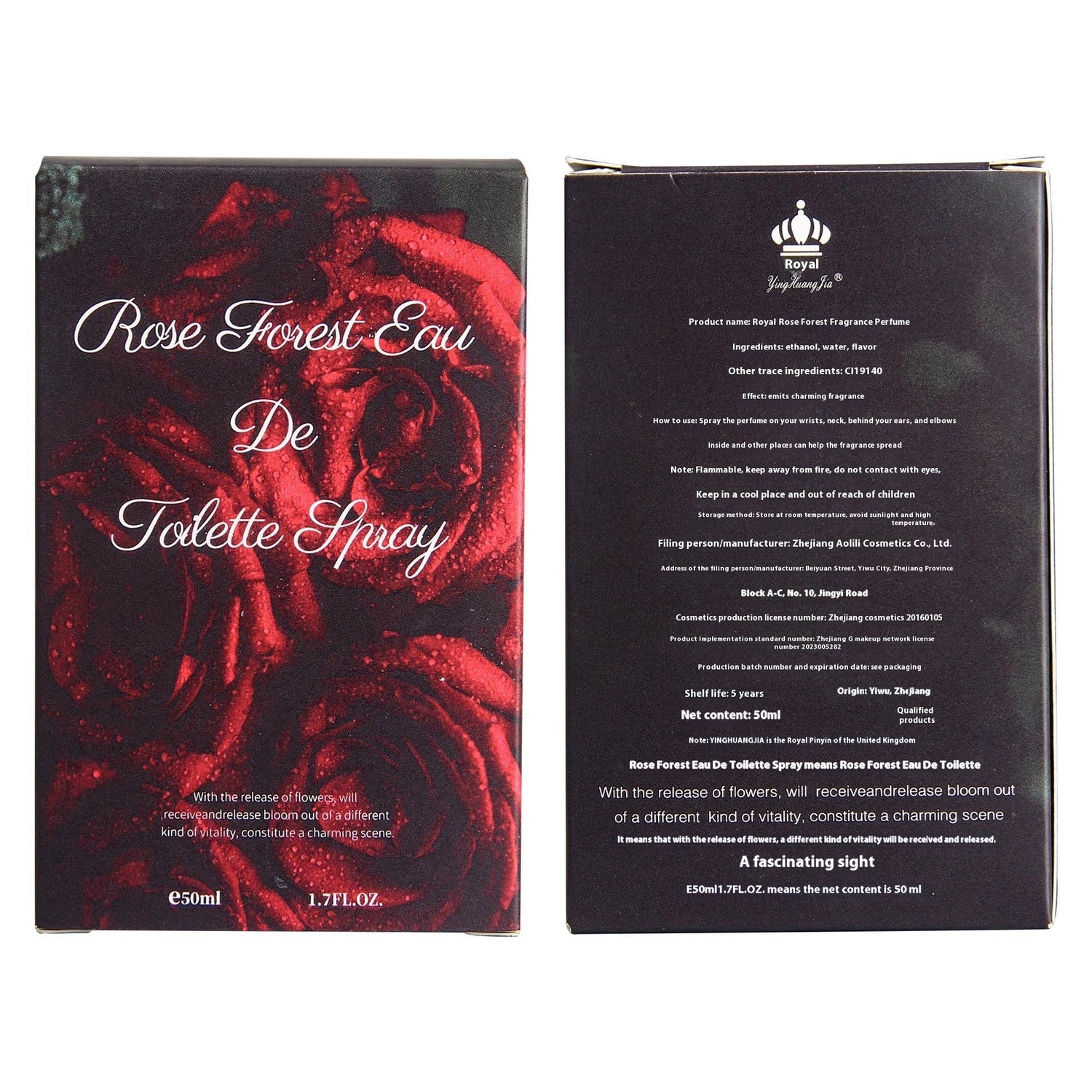The Daily Drop Rose Forest Long Lasting Perfume For Women