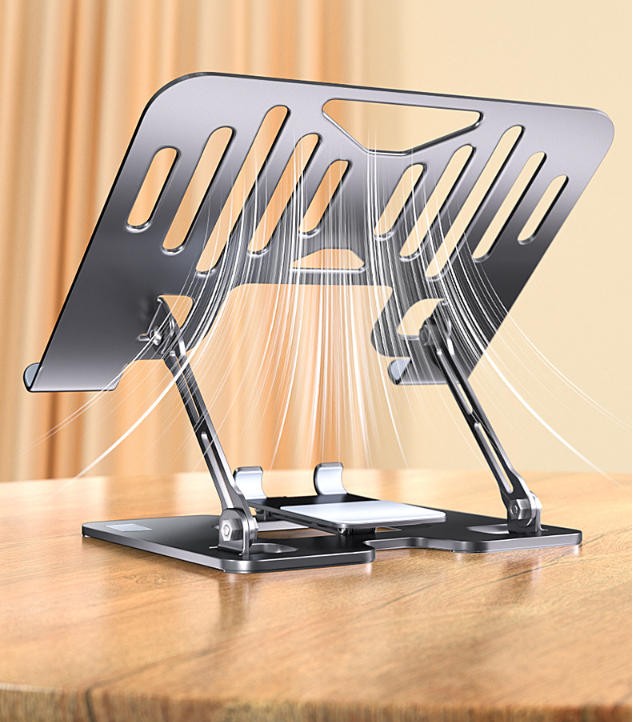 The Daily Drop Dual Device Metal Laptop And Phone Stand
