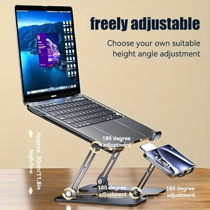 The Daily Drop Dual Device Metal Laptop And Phone Stand