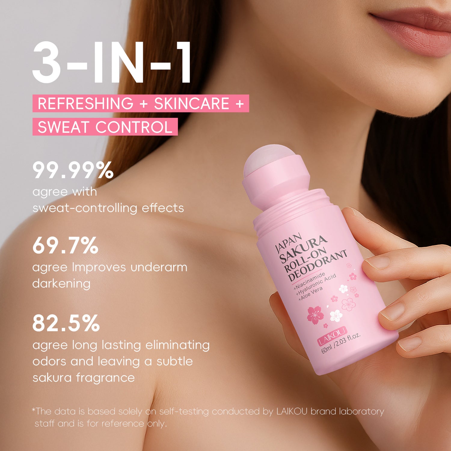 The Daily Drop Cherry Blossom Body Roll-On Deodorant