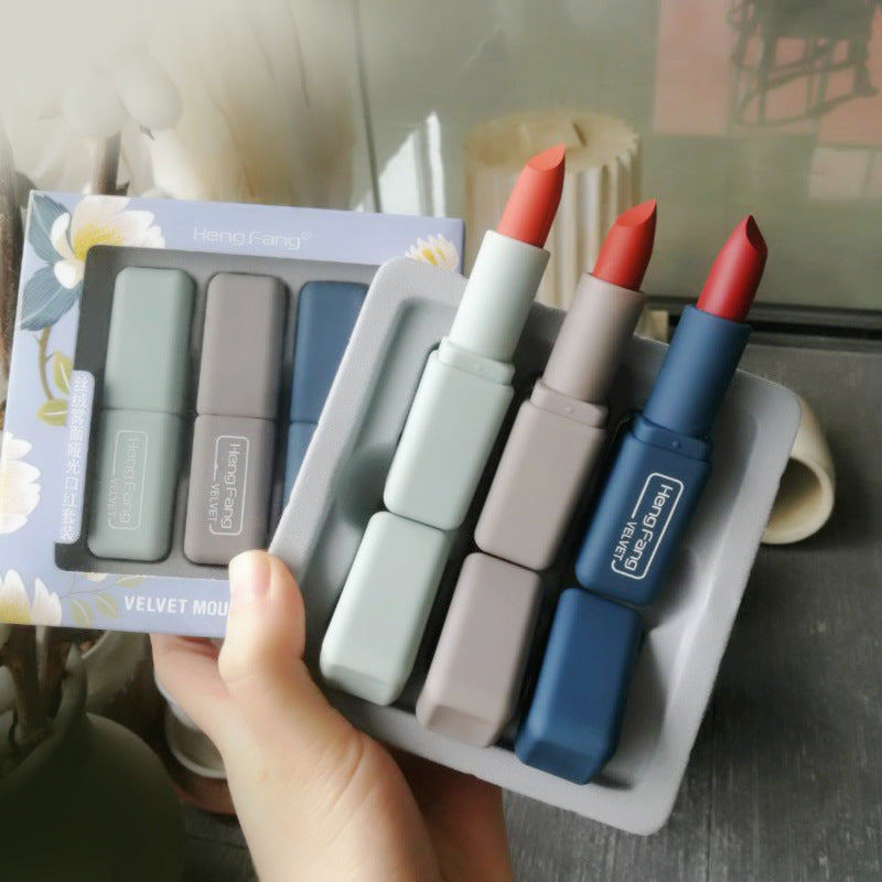 The Daily Drop Velvet Matte Morandi Lipstick Set