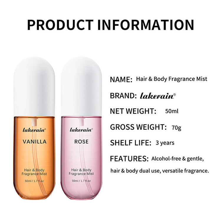 The Daily Drop Vanilla Hair & Body Mist 50ml