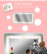 The Daily Drop Universal Car Sun Visor LED Makeup Mirror