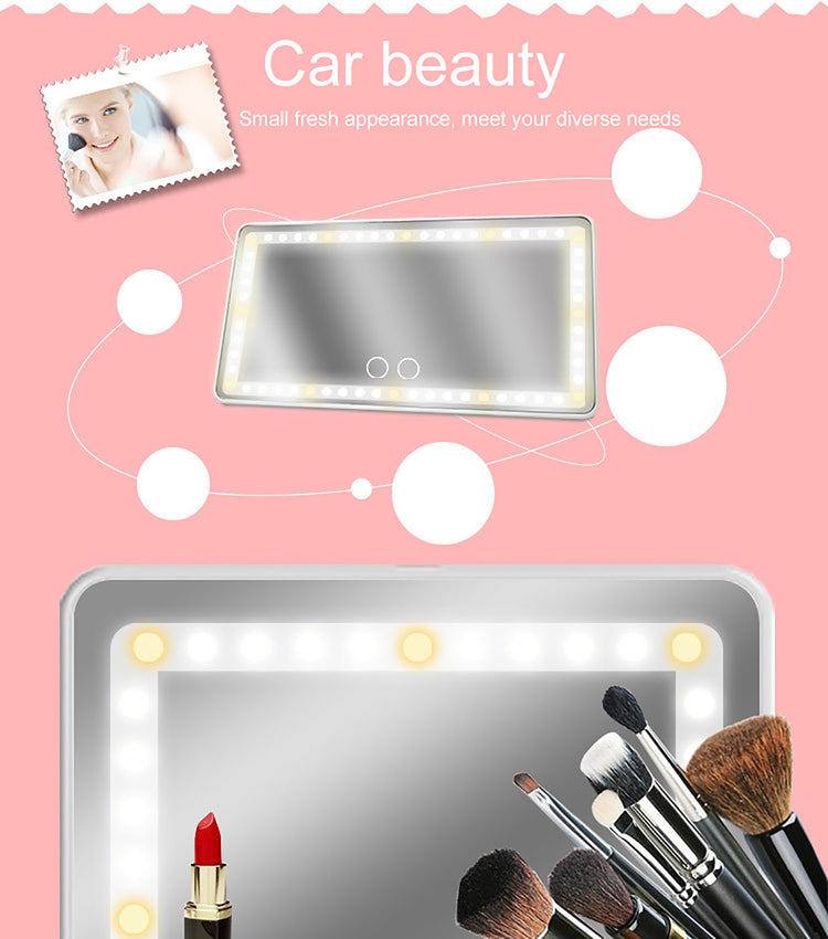 The Daily Drop Universal Car Sun Visor LED Makeup Mirror