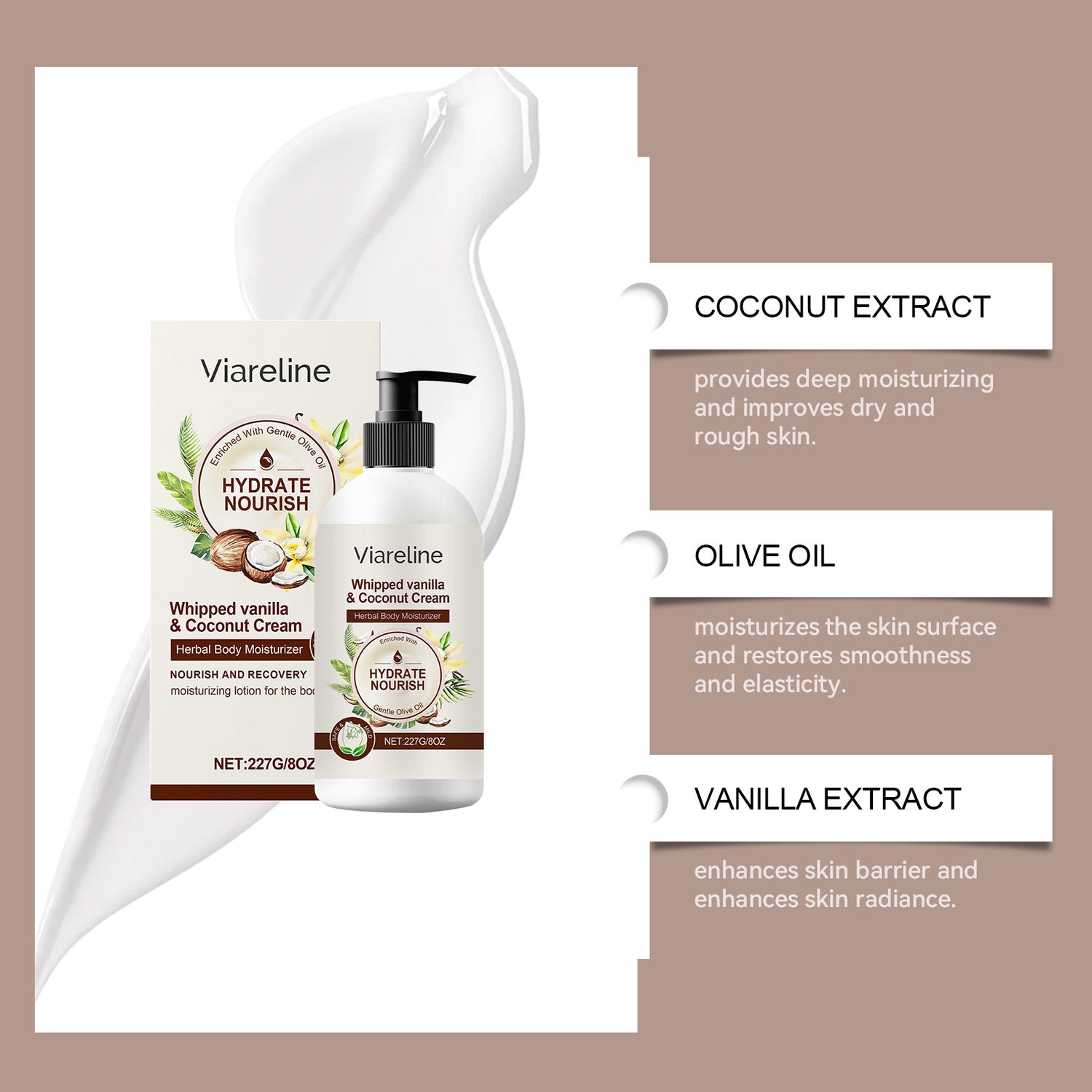 The Daily Drop Coconut Body Moisturizing Cream