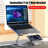 The Daily Drop Dual Device Metal Laptop And Phone Stand