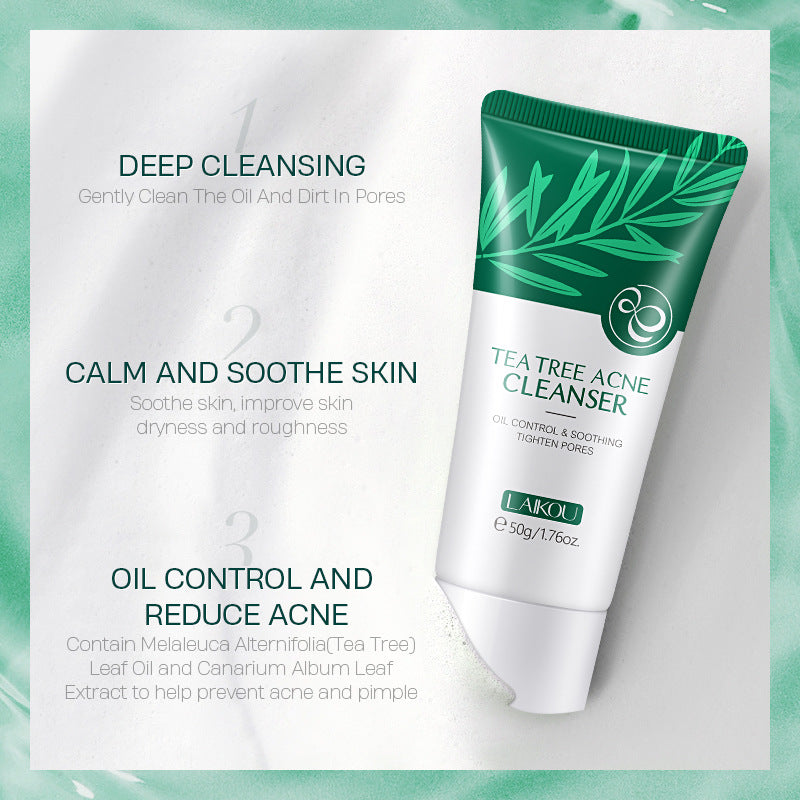 The Daily Drop Tea Tree Facial Cleanser 50g