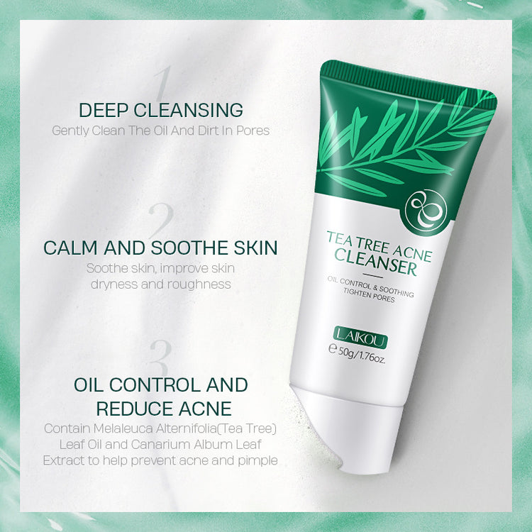 The Daily Drop Tea Tree Facial Cleanser 50g