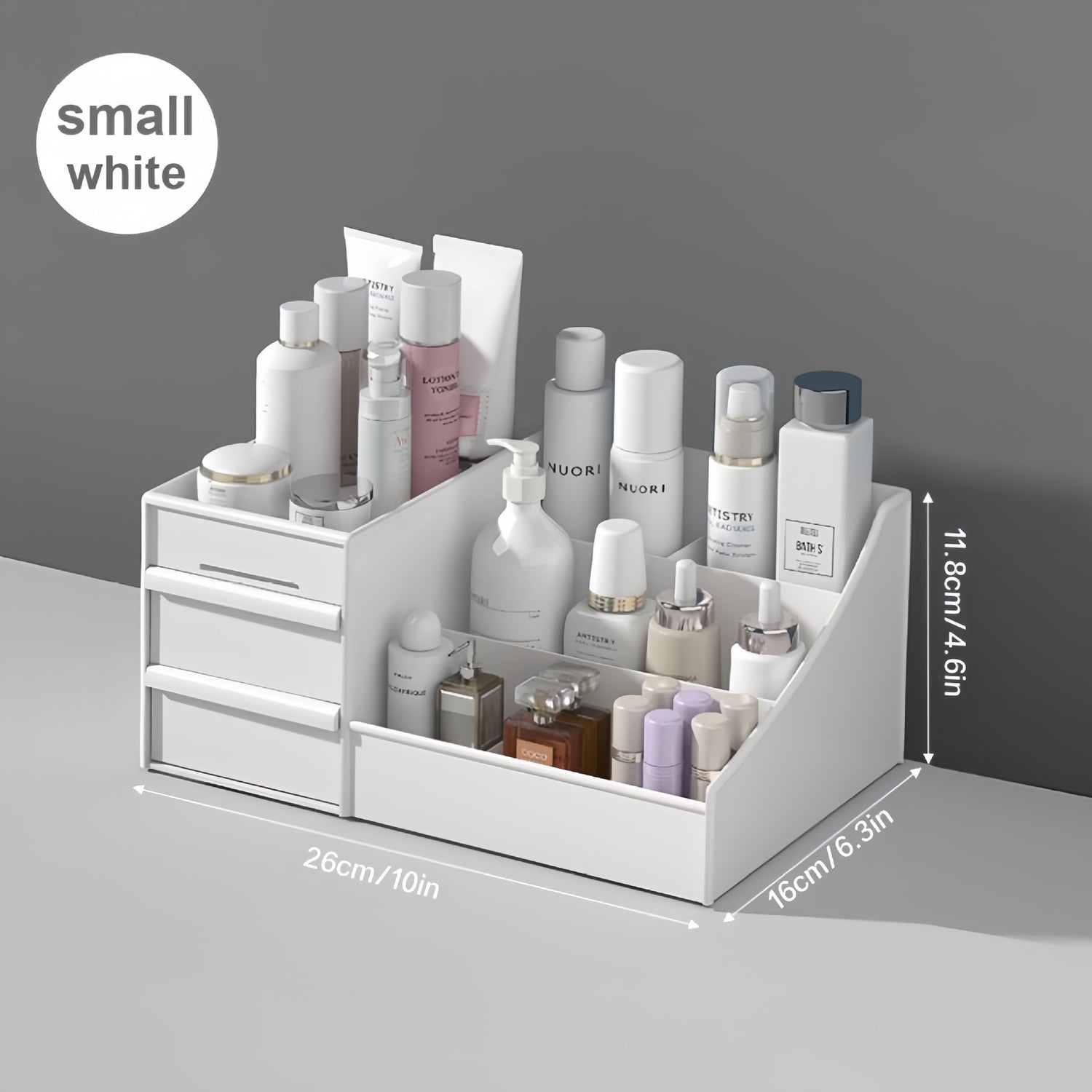 The Daily Drop Drawer Style Cosmetic Desk Organizer