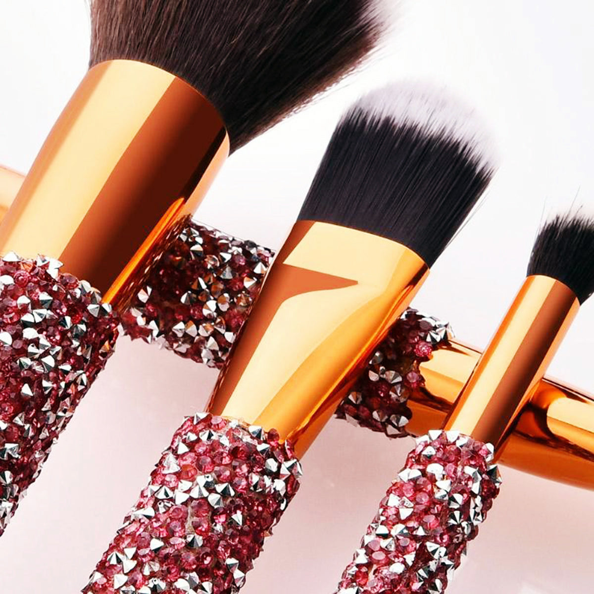 The Daily Drop Luxury Diamond Makeup Brush Set 10Pcs