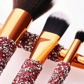 The Daily Drop Luxury Diamond Makeup Brush Set 10Pcs