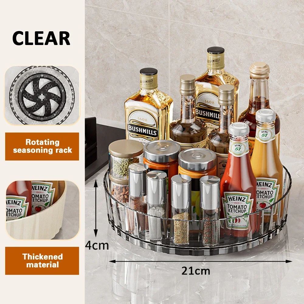 The Daily Drop Rotating Cosmetic Organizer Storage Tray