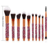 The Daily Drop Luxury Diamond Makeup Brush Set 10Pcs