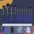 The Daily Drop Blue Enchantress 13 Makeup Brush Set