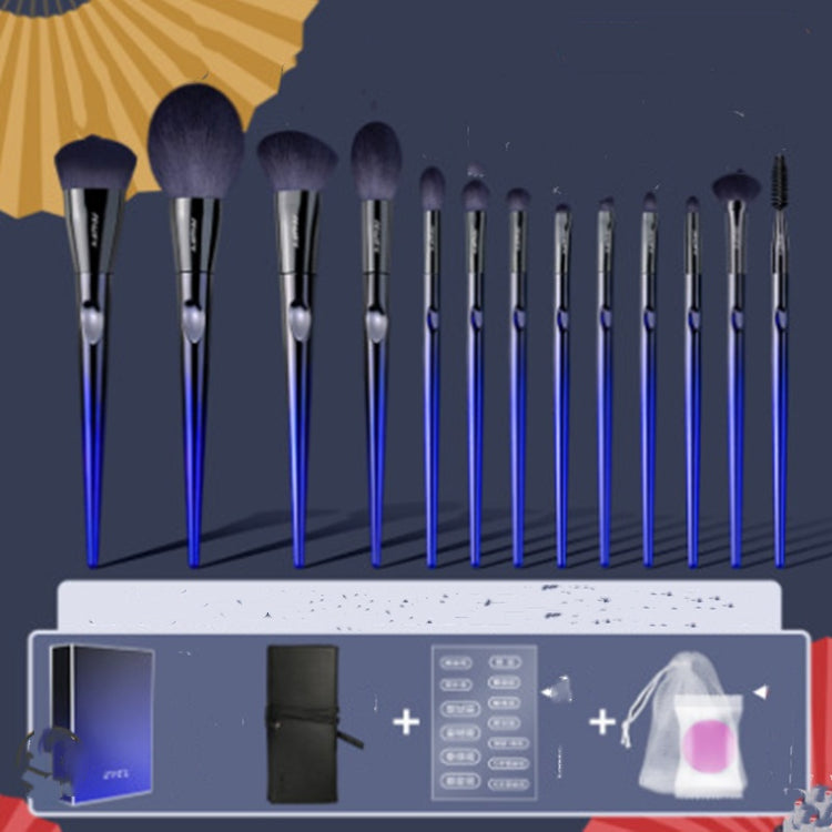 The Daily Drop Blue Enchantress 13 Makeup Brush Set