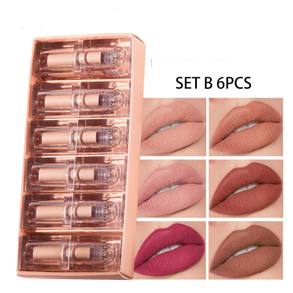 The Daily Drop Crystal Square Tube Matte Lipstick Set