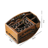 The Daily Drop Wooden Retro Cosmetic Organizer Box