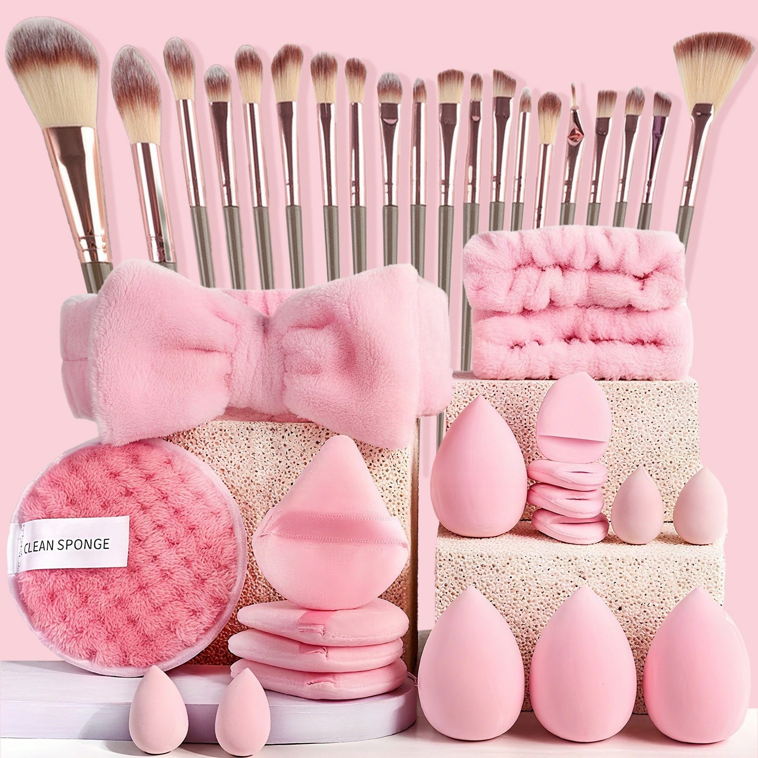 The Daily Drop 40-Piece Makeup Tool Set With Sponge