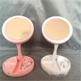 The Daily Drop LED Folding Makeup Mirror Storage
