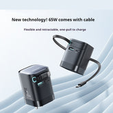 The Daily Drop 65W Telescopic USB Type-C Fast Charger Cable